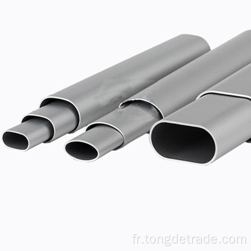 Tube en aluminium sur mesure tube ovale en aluminium extrudé